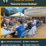 Cartell del 28è Torneig d'Escacs Fires de Girona, Memorial Antoni Medinyà, dissabte 31 d'octubre de 2026