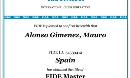 Mauro Alonso aconsegueix el títol de Mestre FIDE