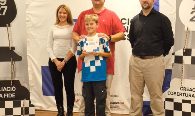 Martí Horta, millor segon escaquer Sub12 al Campionat de Catalunya